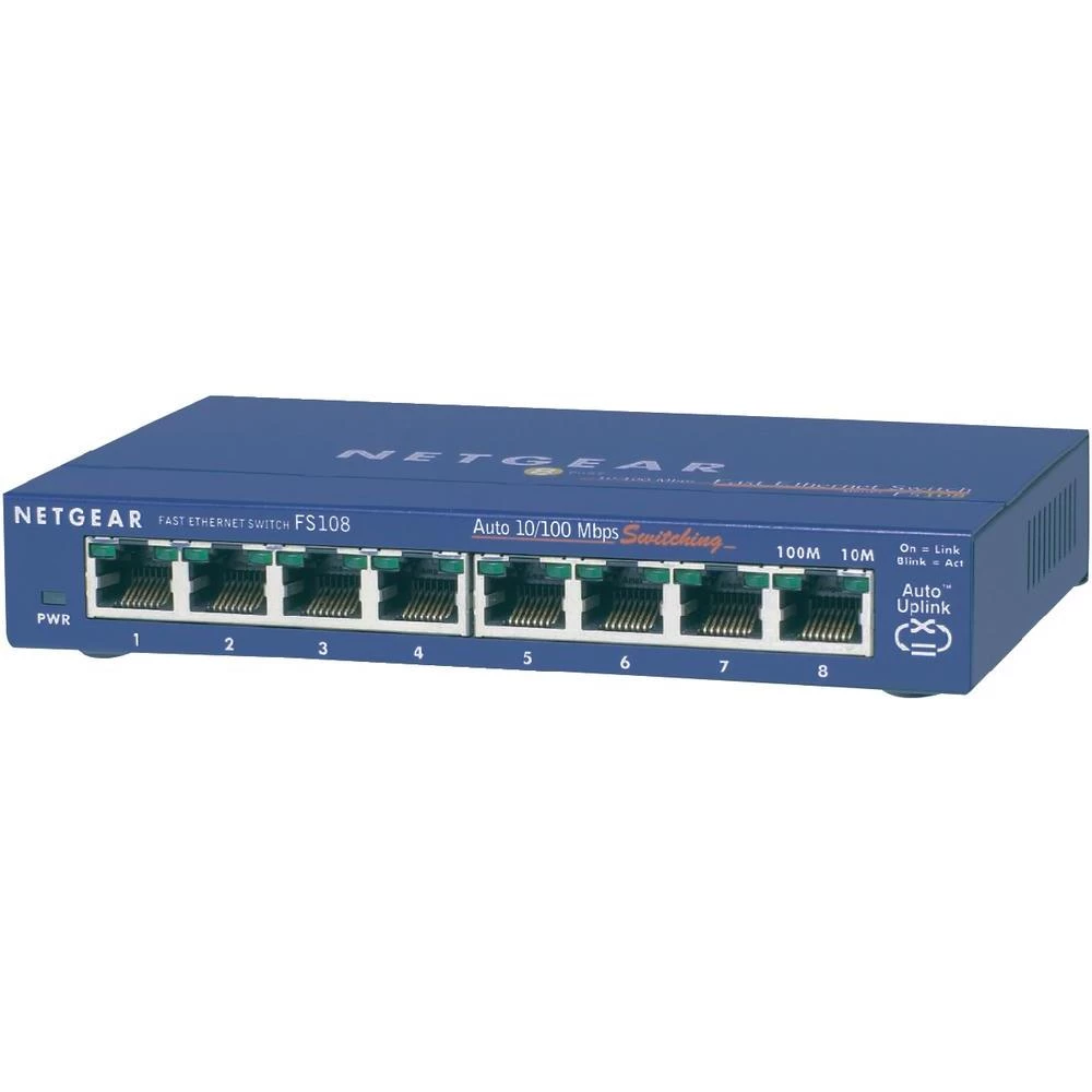 Mrežni Switch uređaj RJ45 FS108 Netgear 8-portni 100 MBit/s slika