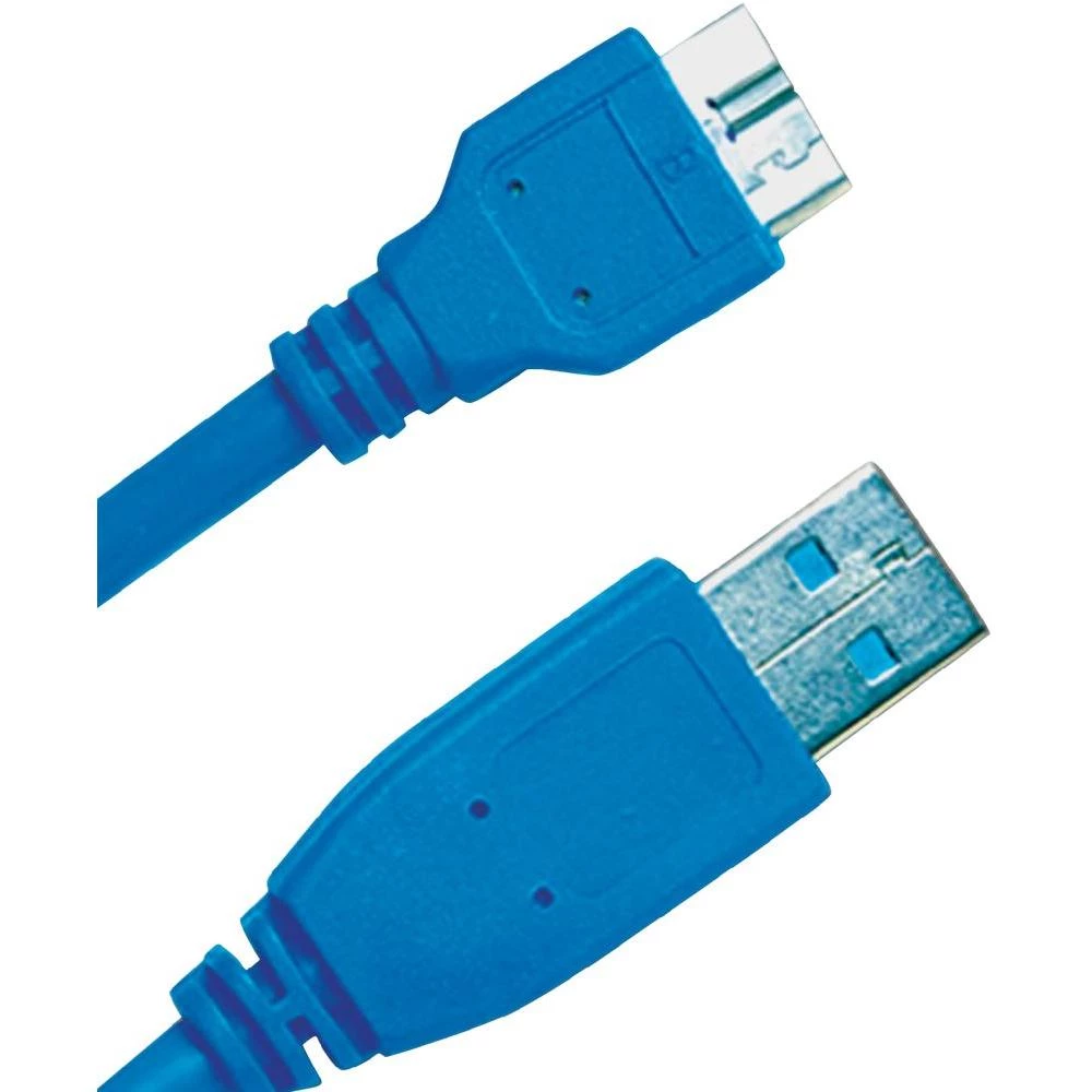 USB 3.0 priključni kabel [1x USB 3.0 utikač A - 1x USB 3.0 utikač Micro B] 1 m p slika