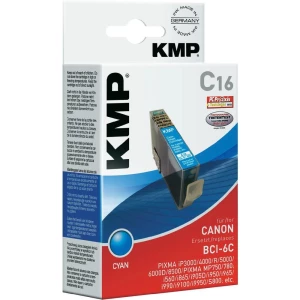 Kompatibilna patrona za printer C16 KMP zamjenjuje Canon BCI-6 cijan slika