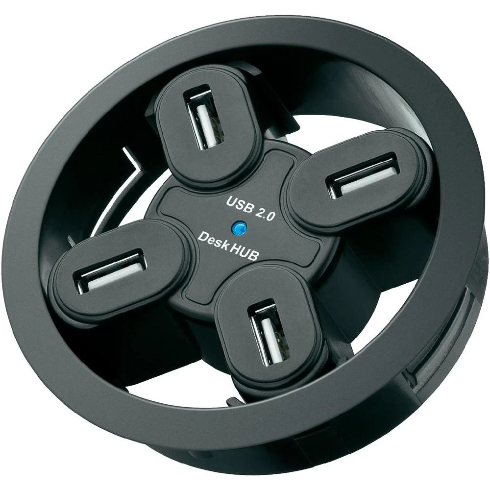 4-portni USB 2.0 hub Goobay crni slika