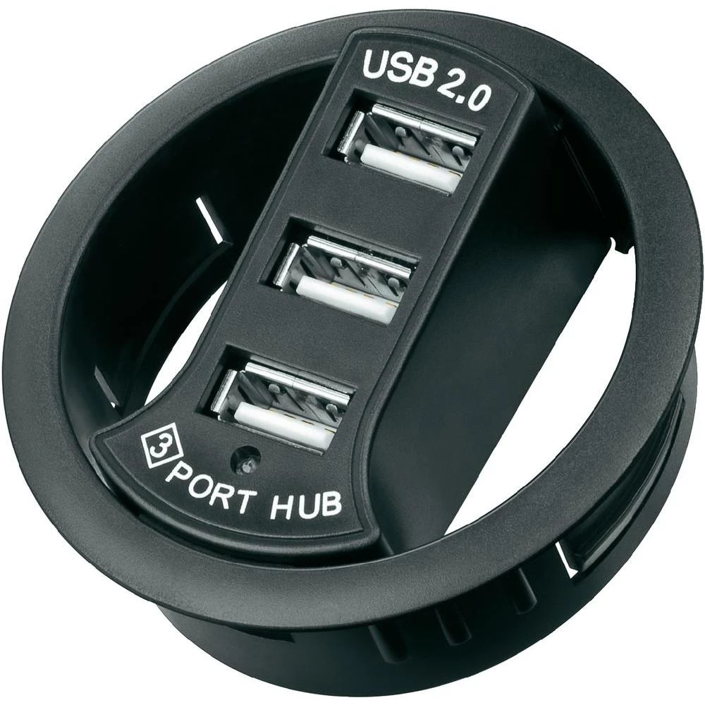 3-portni USB 2.0 hub Goobay crni slika