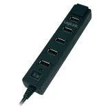 7-portni USB 2.0 hub LogiLink crni