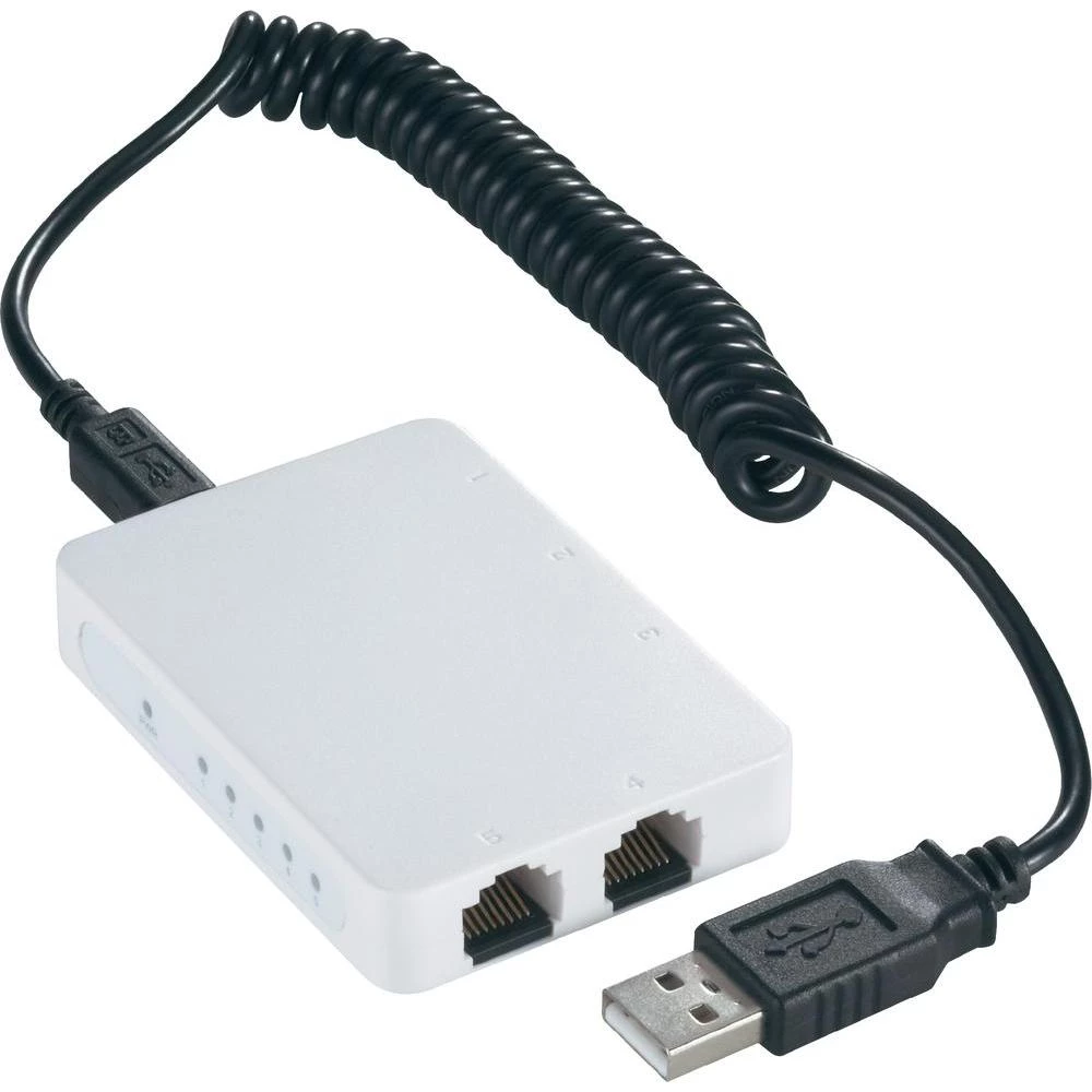 Mrežni Switch uređaj RJ45 Conrad super tanki s USB napajanjem 5-portni 100 MBit/s slika