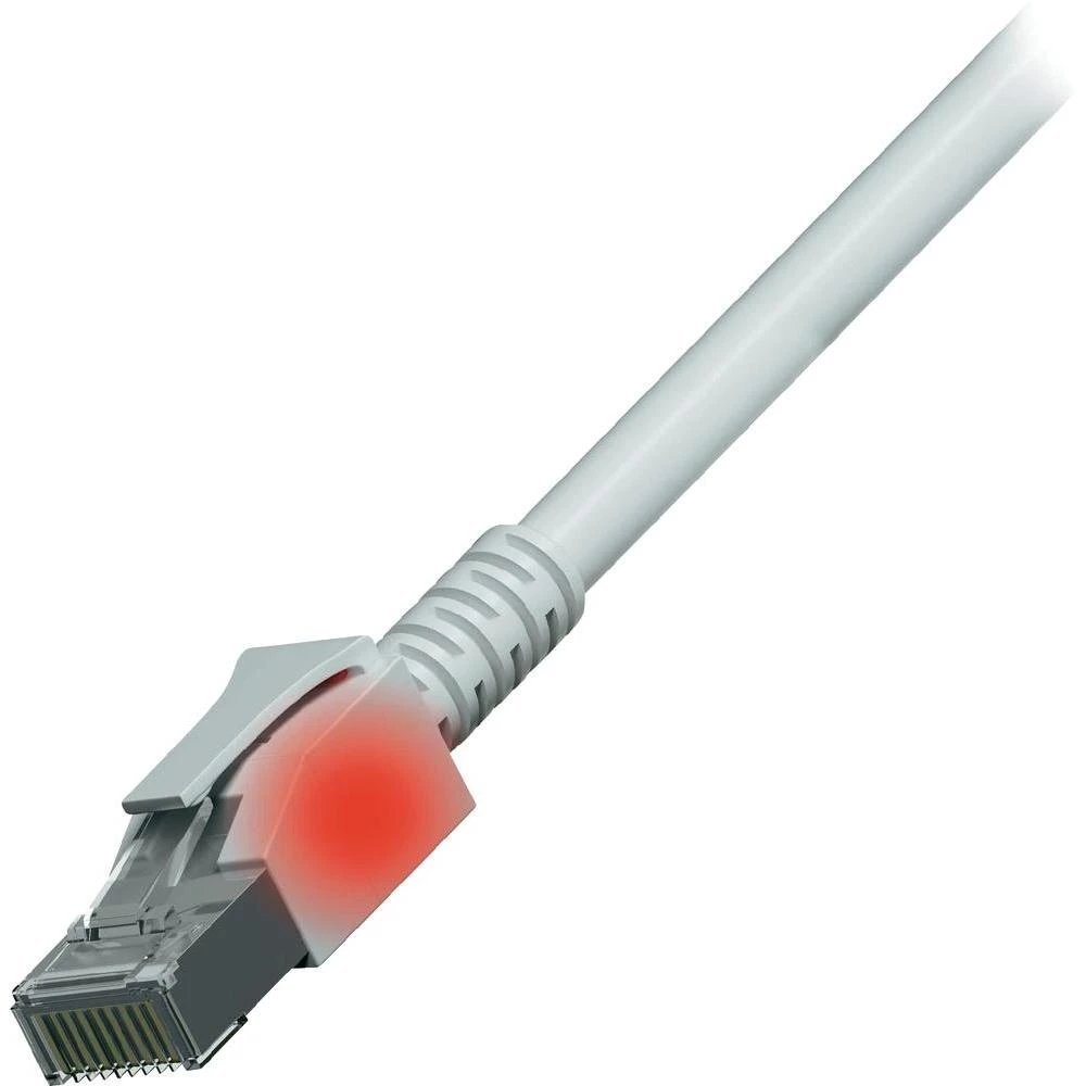 RJ45 mrežni kabel CAT 6A S/FTP [1x RJ45 utikač - 1x RJ45 utikač] 7.50 m bijeli nezapaljivi, zaštićeni EFB Elektronik slika