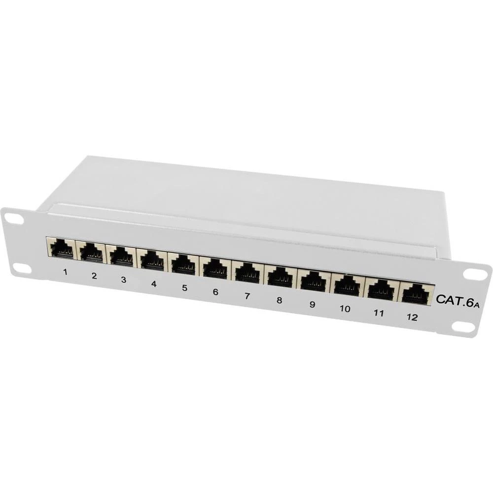 Patch panel CAT 6A EFB Elektronik 12-portni 1U slika