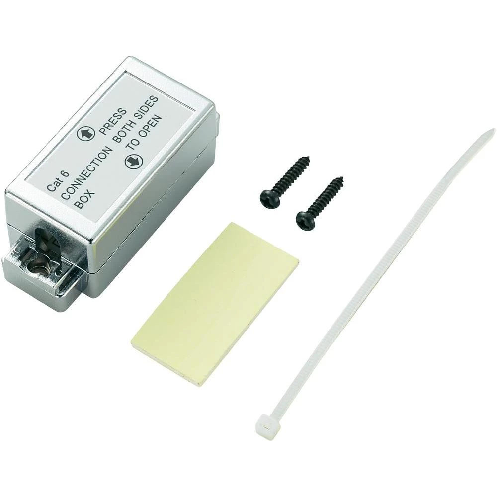 RJ45 strujni adapter CAT 6 [1x - 1x ] 0 m srebrni slika