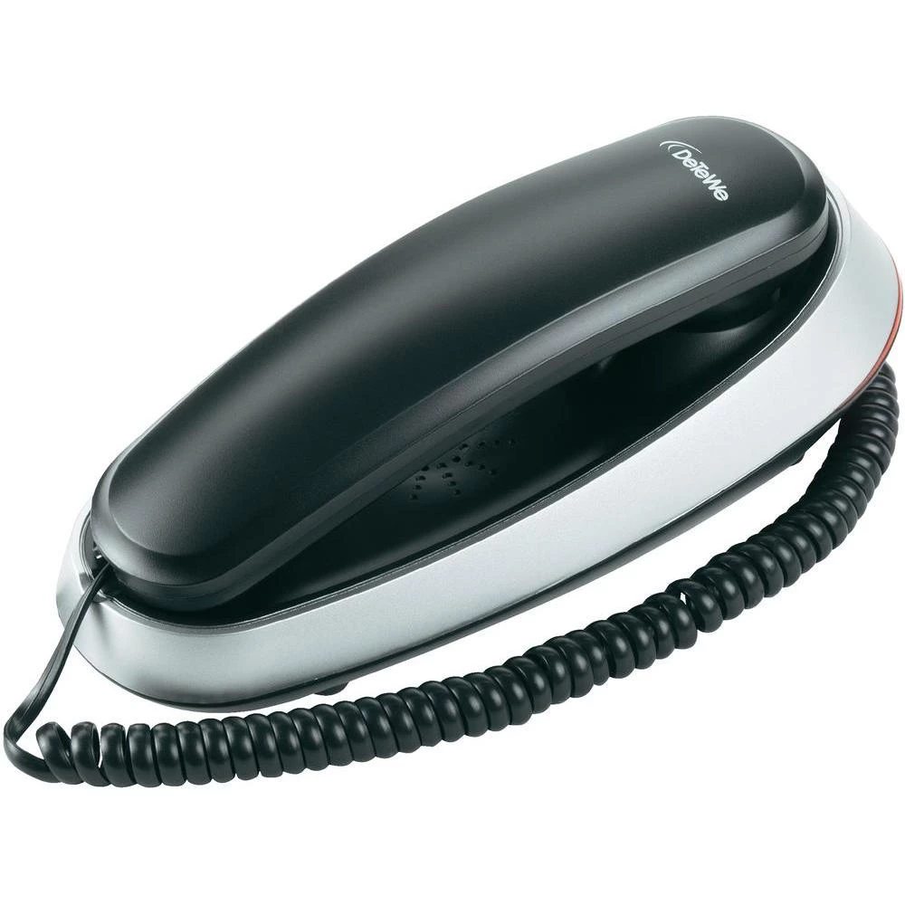 Analogni telefon sa žicom BeeTel 10 DeTeWe bez ekrana crna, srebrna slika