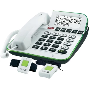 Vrpčasti telefon za starije osobe DORO Secure 350, uključujući i odašiljač u nuž slika