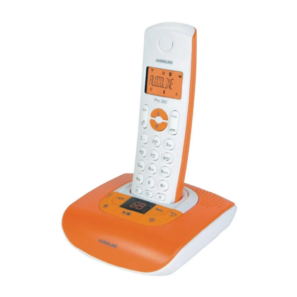 Analogni bežični telefon Pro 280 COLOR Audioline automarska sekretarica osvjetl slika