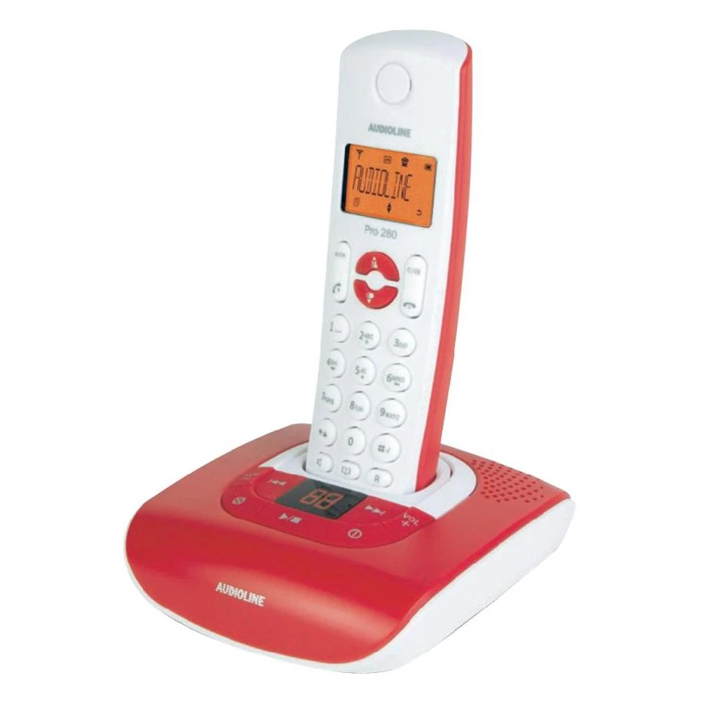 Analogni bežični telefon Pro 280 COLOR Audioline automarska sekretarica osvjetl slika