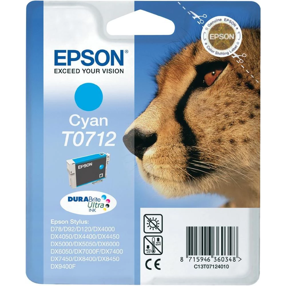 Originalna patrona za printer T0712 Epson cijan slika