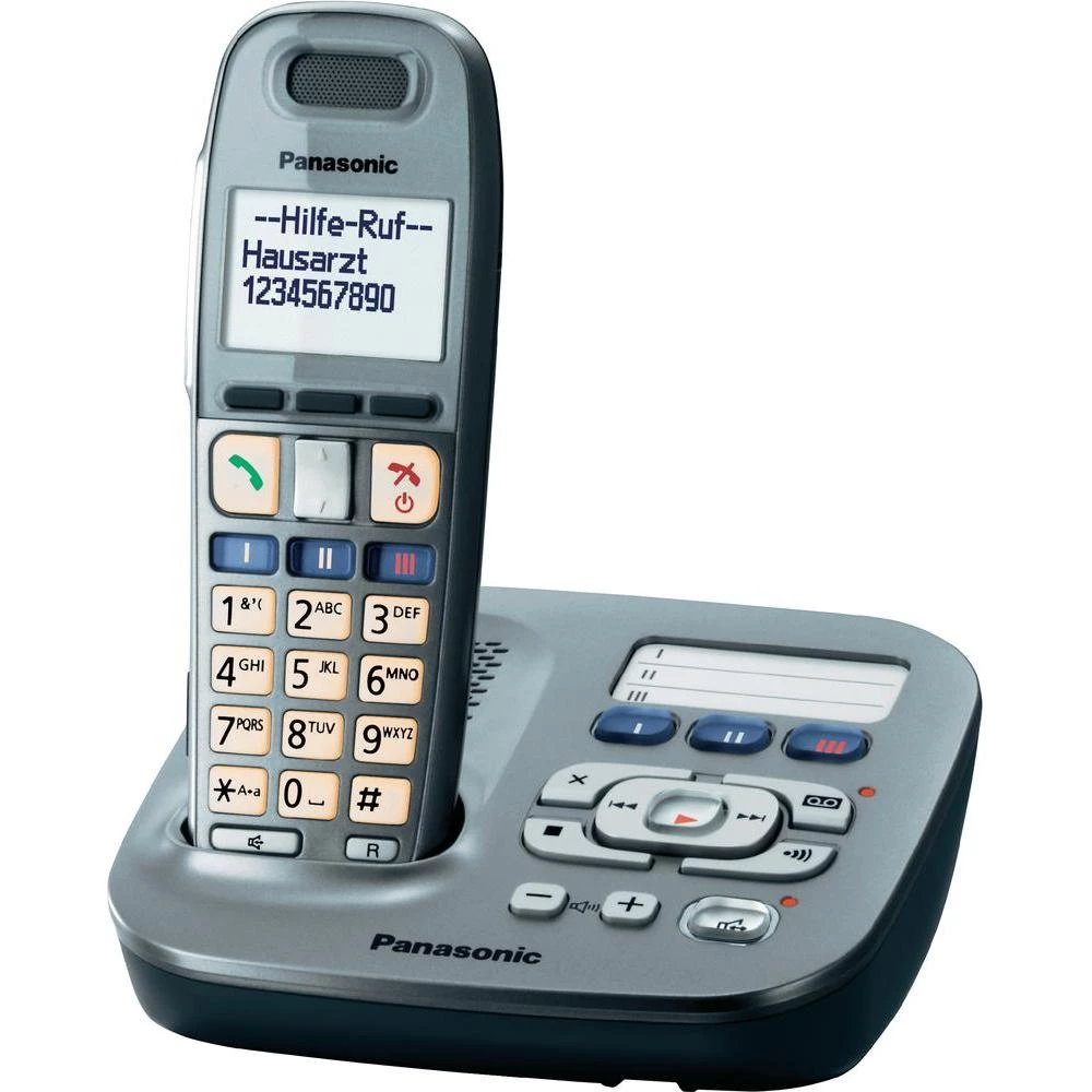 Bežični telefon za starije osobe Panasonic KX-TG6591, optička signalizacija pozi slika