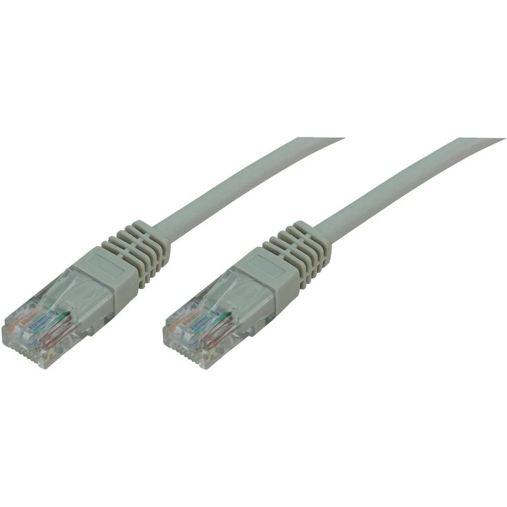 RJ45 mrežni kabel CAT 5e U/UTP [1x RJ45 utikač - 1x RJ45 utikač] 1 m sivi Gooba slika