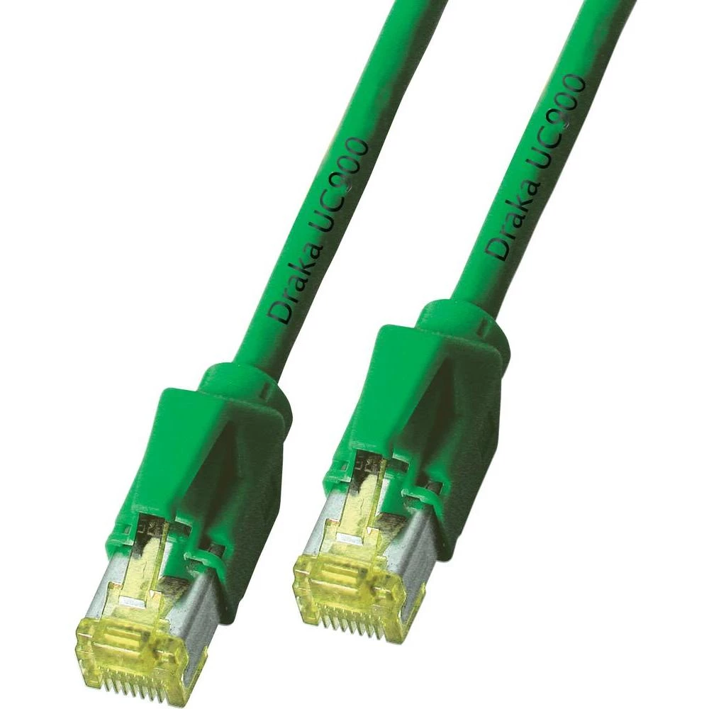 RJ45 mrežni kabel CAT 6A S/FTP [1x RJ45 utikač - 1x RJ45 utikač] zeleni nezapalj slika