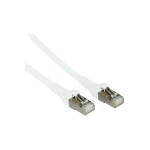 RJ45 mrežni kabel CAT 6A S/FTP [1x RJ45 utikač - 1x RJ45 utikač] 1 m bijeli zaštićeni, BTR Netcom 1308451088-E