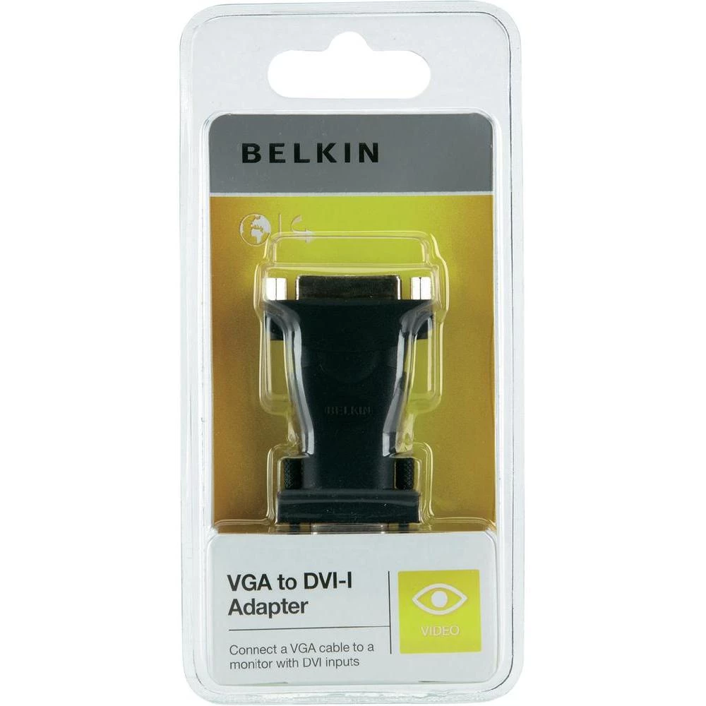 VGA/DVI adapter Belkin [1x VGA-utikač  1x DVI-utičnica 24+1pol.] crn, pozlaćeni pinovi, F2E4261cp slika