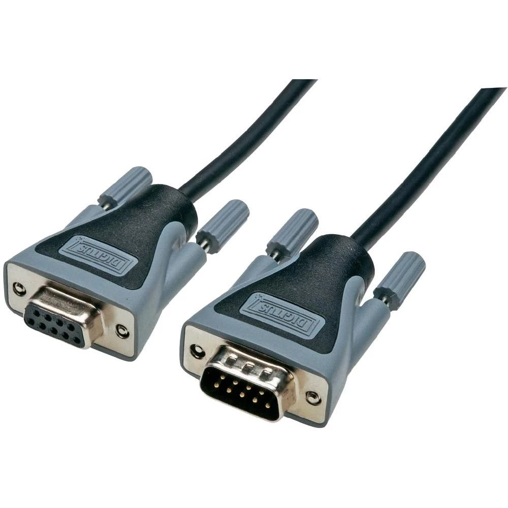 Serijski produžni kabel [1x D-SUB utikač 9pol. - 1x D-SUB utikač 9pol.] 10 m bež slika