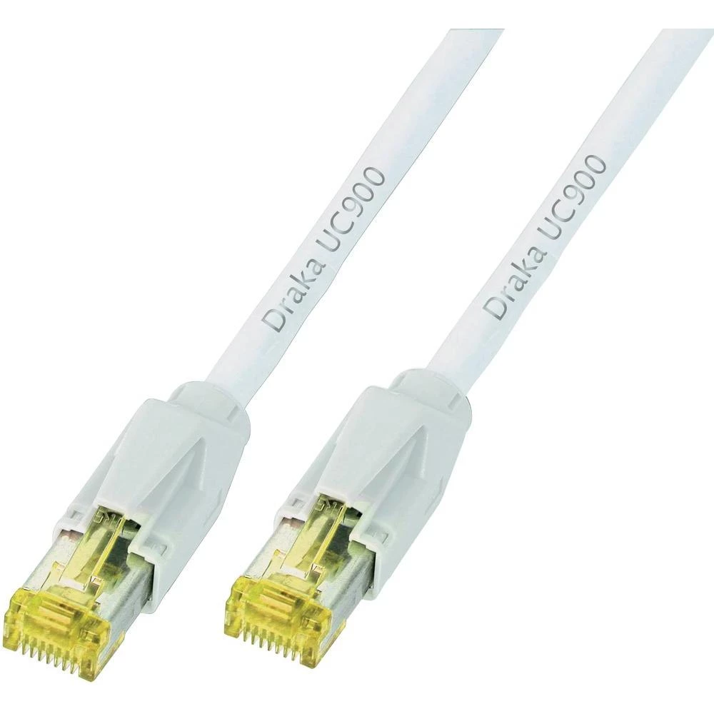 RJ45 mrežni kabel CAT 6A S/FTP [1x RJ45 utikač - 1x RJ45 utikač] bijeli nezapalj slika