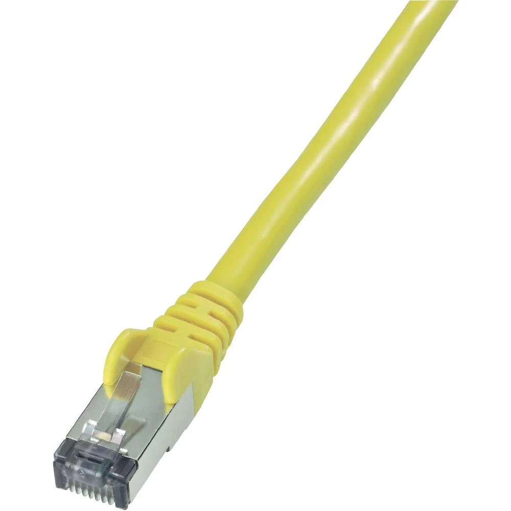 RJ45 mrežni kabel CAT 6 S/FTP [1x RJ45 utikač - 1x RJ45 utikač] 30 m žuti nezapa slika