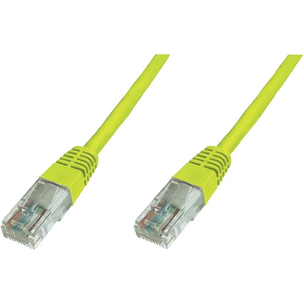 RJ45 mrežni kabel CAT 6 U/UTP [1x utikač - 1x utikač] 10 m žuti s UL certifikato slika