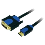 HDMI/DVI kabel LogiLink, 2m, crn, CHB3102