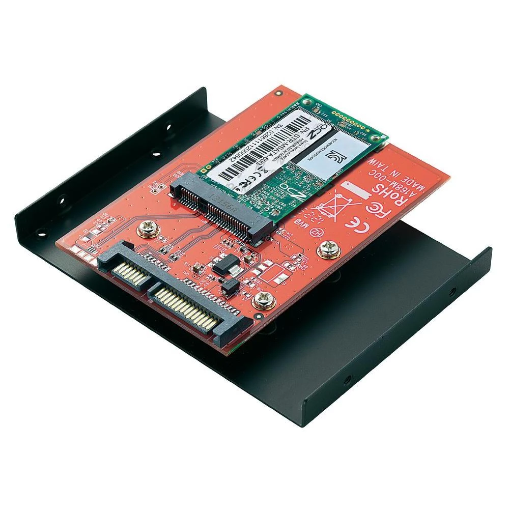 mSATA SSD na SATA konvertor s 8,9 cm (3,5") ugradbeni okvir slika