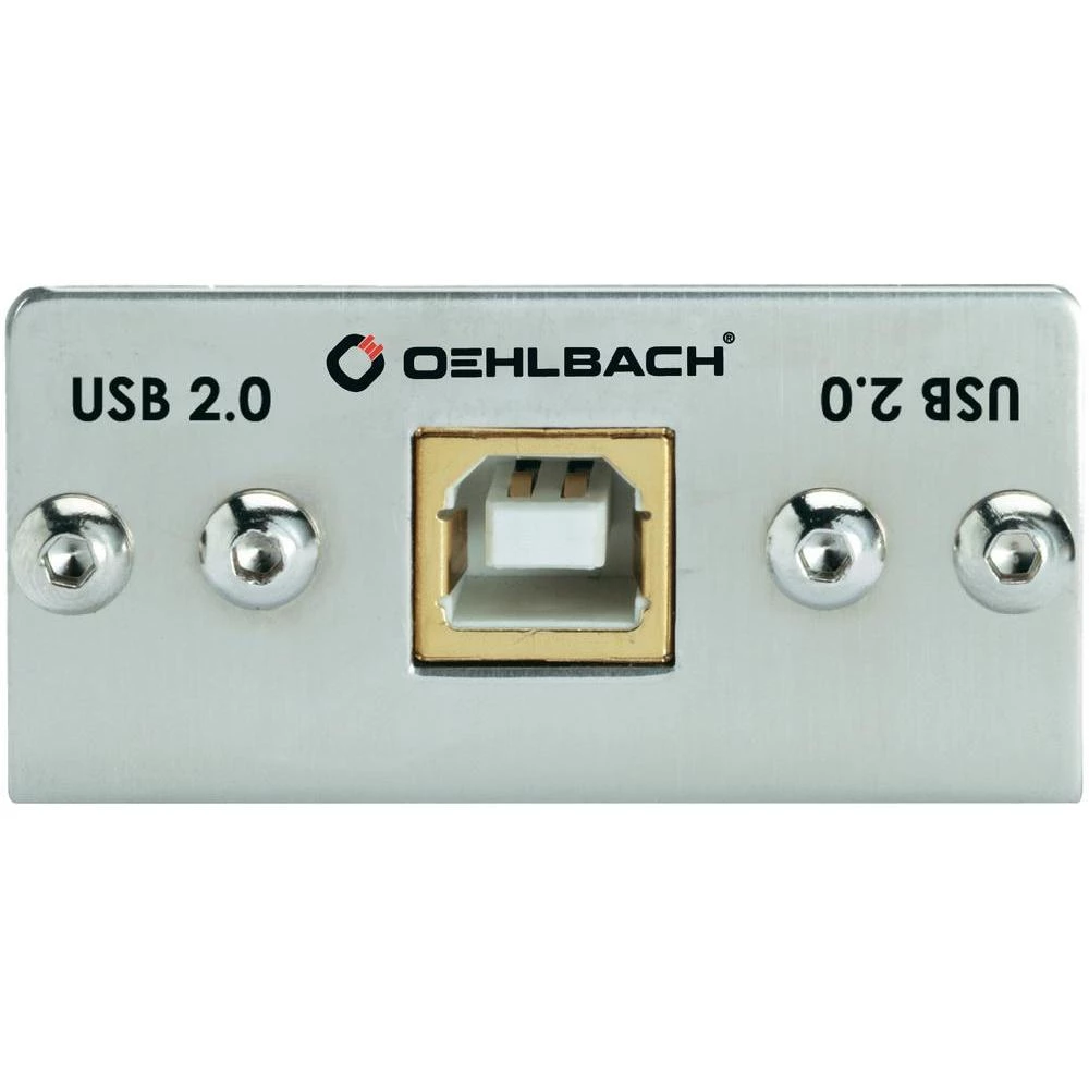 USB 2.0 adapter [1x USB 2.0 utikač B - 1x USB 2.0 utikač A] srebrni Oehlbach slika