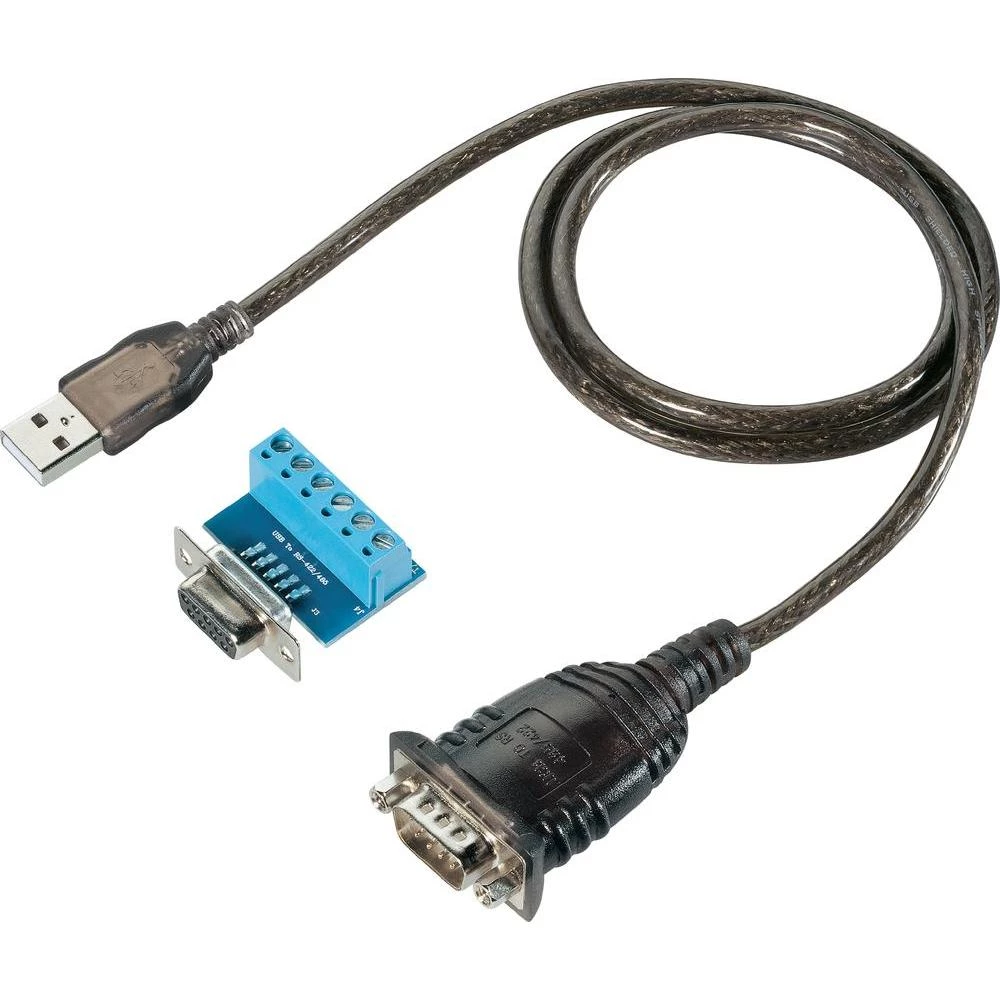 USB 1.1 adapter [1x RS485 utikač, RS422 utikač - 1x USB 1.1 utikač A] crni slika