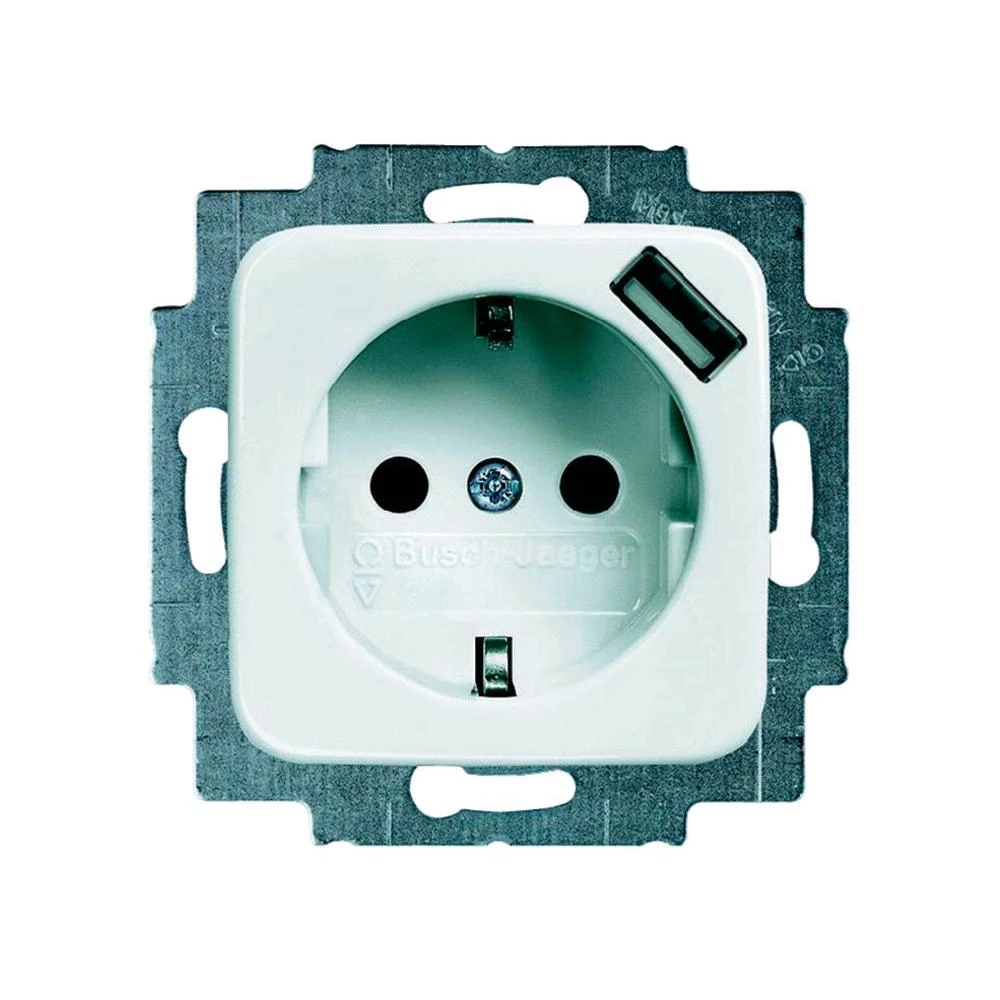 Busch-Jaeger ugradni dio šuko utičnica, USB-Steckdose Reflex SI, Reflex SI Linear alpsko-bijela 20 EUCBUSB-214 slika