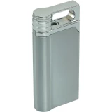 USB upaljač, punjenje: 1-1, 5 h, plava LED, srebrne boje