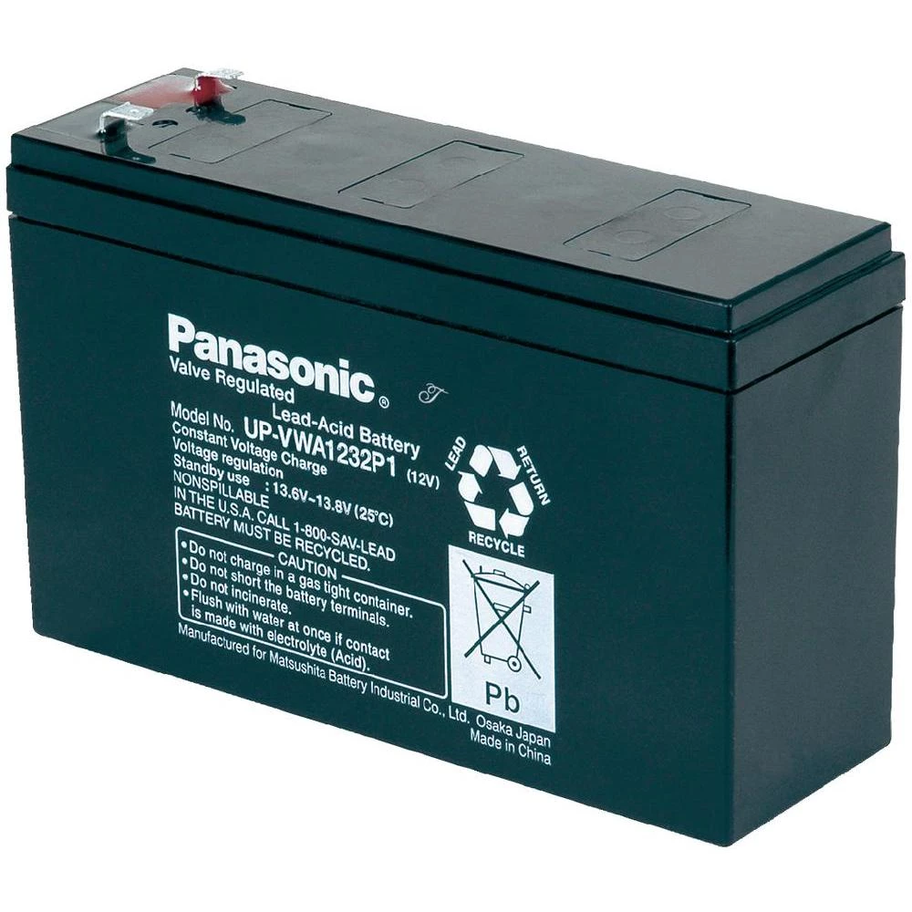 Olovni akumulator 12V 2,6Ah Panasonic UP-VWA1232P2 AGM baterija (Š x V x DB) 151 slika