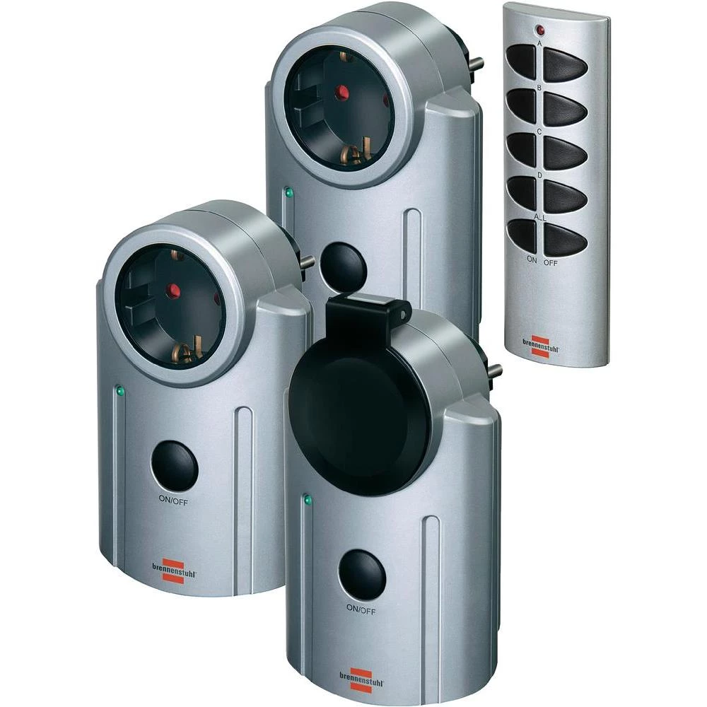 Bežični prekidač, komplet, međuprekidač 4-dijelni, domet maks. (na otvorenom) 25 m za unutarnju i vanjsku primjenu slika