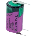 Litijska baterija 1/2 AA s 3 lemna kontakta +/-- Tadiran 3.6 V 1100 mAh 1/2 AA (