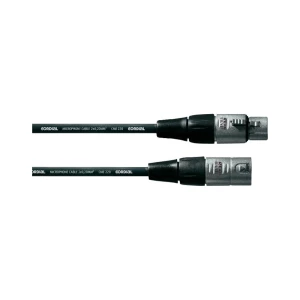 Mikrofonski kabel Cordial, 1 m, REAN ženski/muški XLR-konektor, črne barve slika