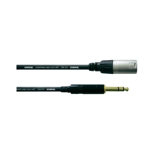 Cordial 3 m REAN XLR-M/utikač 6,3 mm kabel za mikrofon 3 m crni XLR-M/utikač 6.3 slika