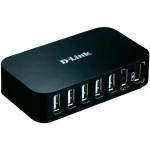 7-portni USB 2.0 hub D-Link s ulazom za brzo punjenje crni