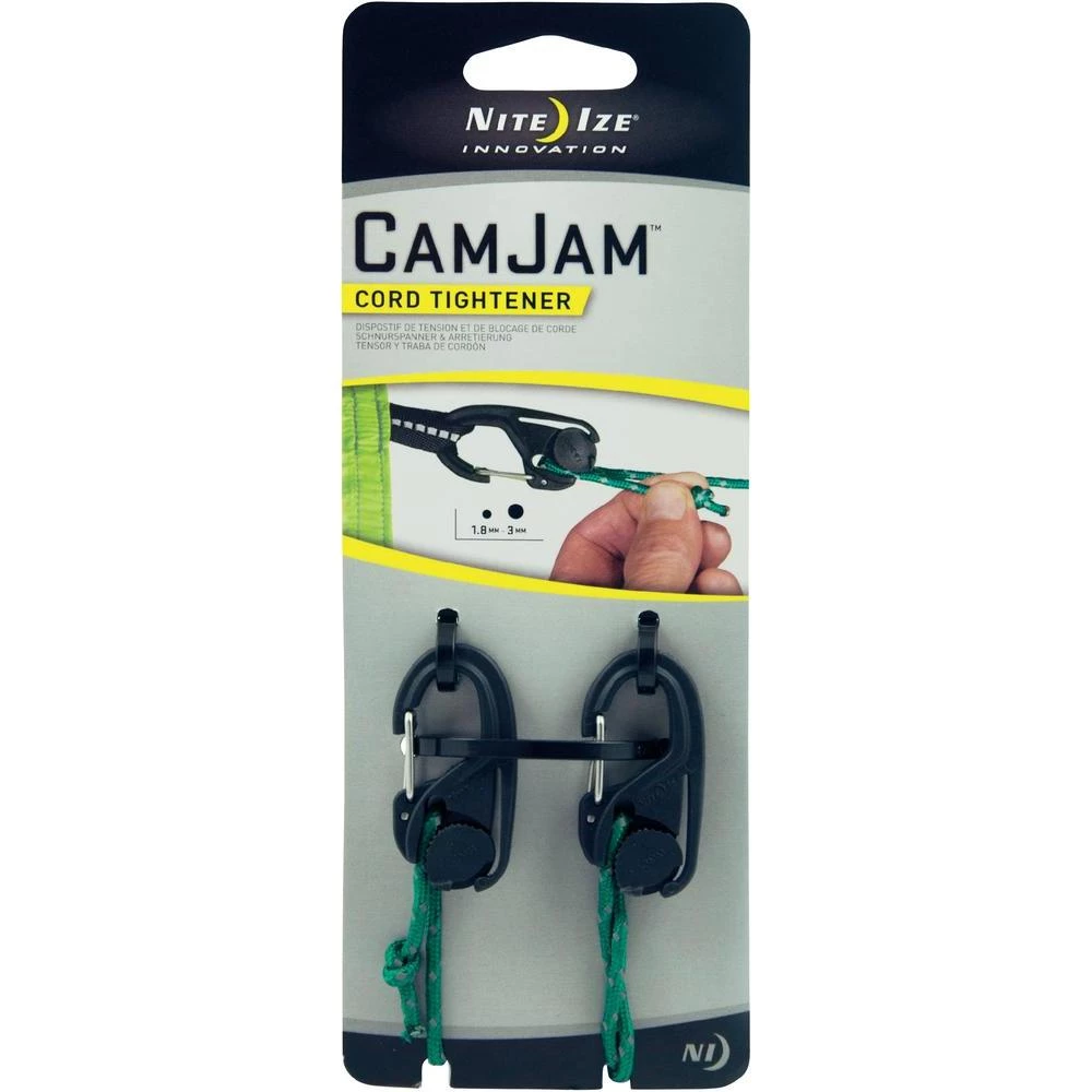 NITE Ize zatezač užeta CamJam mali, 2 komada s užetom NI-NCJS-M1-2R3 slika