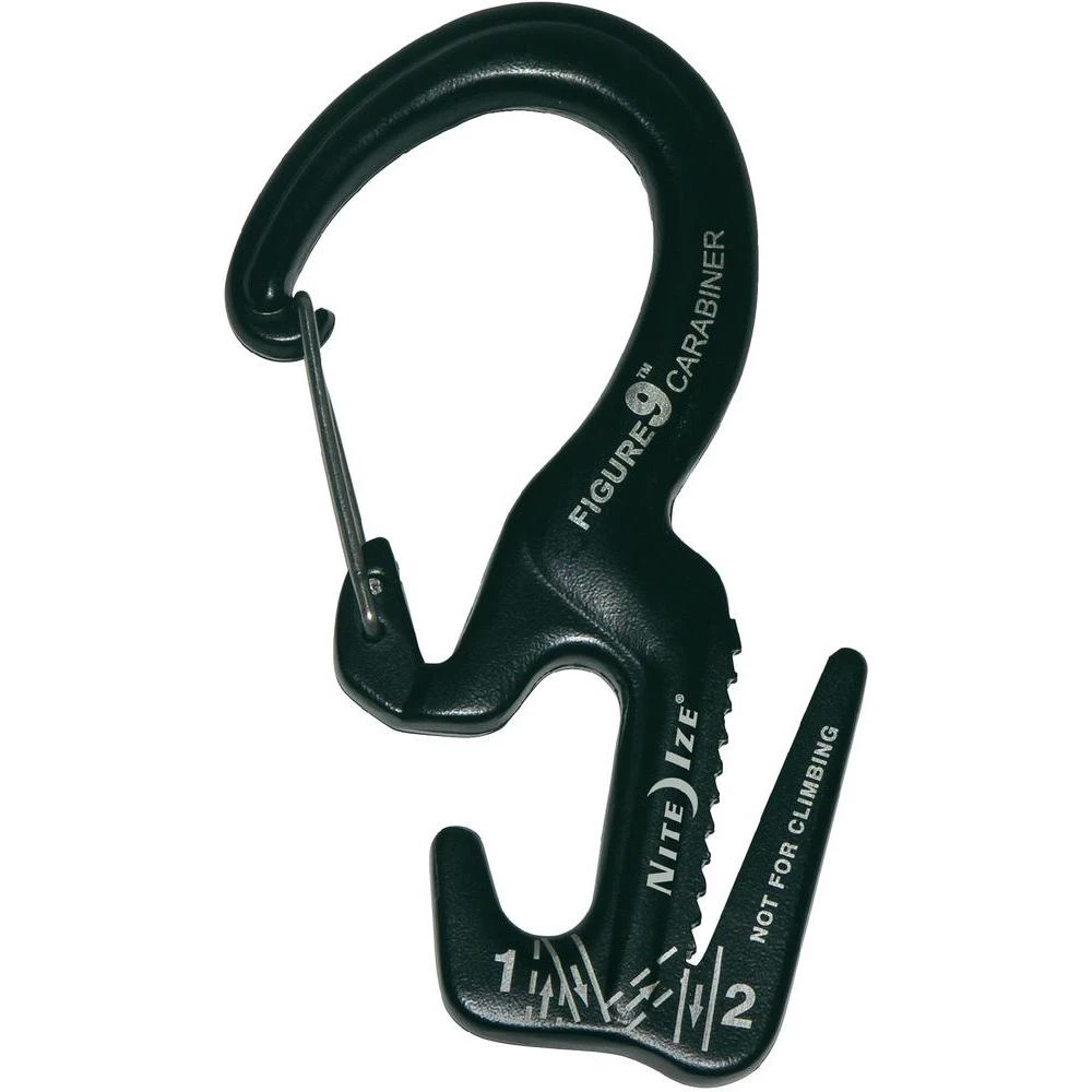 NITE Ize Karabiner Figure 9 mali, crni NI-MC9S-02-01 Figure 9 Karabiner, vel. S slika