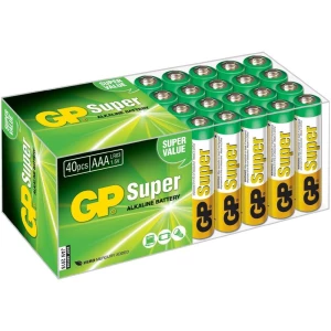 Micro baterija (AAA) alkalna, GP Batteries Super Alkaline 1.5 V 40 kom. slika