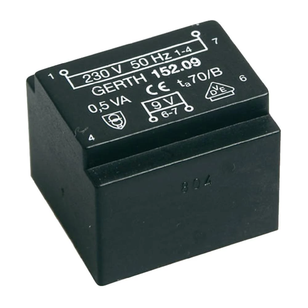 EE 20/10,5 Transformator za tiskane pločice primarni: 230 V sekundarni: 2 x 12 V slika