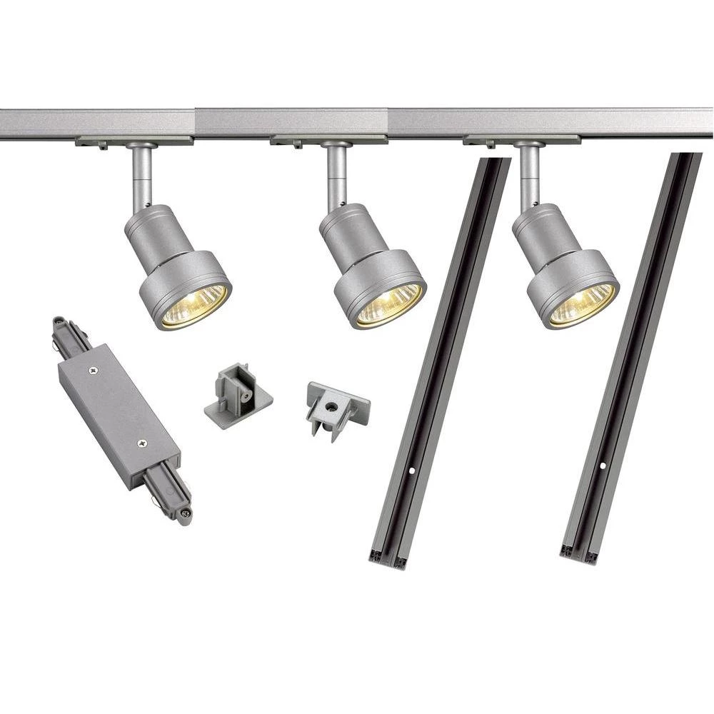 1-fazni visokovoltni set SLV Kompletni sustav 143194 LED srebrni-sivi GU10 slika