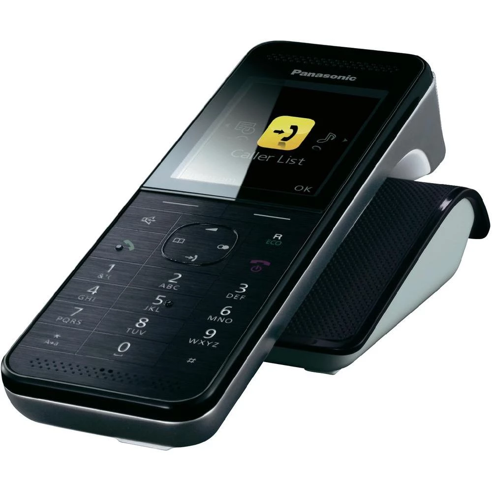 DECT slušalica bežičnog telefona Panasonic KX-PRWA10 crna, plemeniti čelik slika