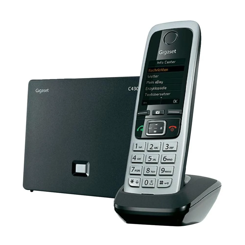 Bežični telefon VoIP Gigaset C430 IP, zaslon u boji, srebrn, S30852-H2507-B101 slika