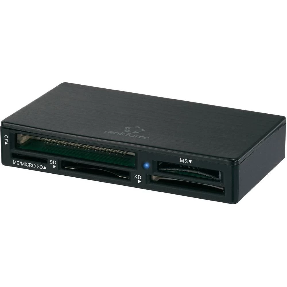 Vanjski čitač memorijskih kartica USB 3.0 CR04e-A Renkforce crni slika