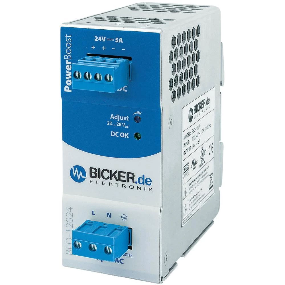 Uređaj za napajanje za DIN-šine (DIN-Rail) Bicker Elektronik BED-12024 28 V/DC 5 slika
