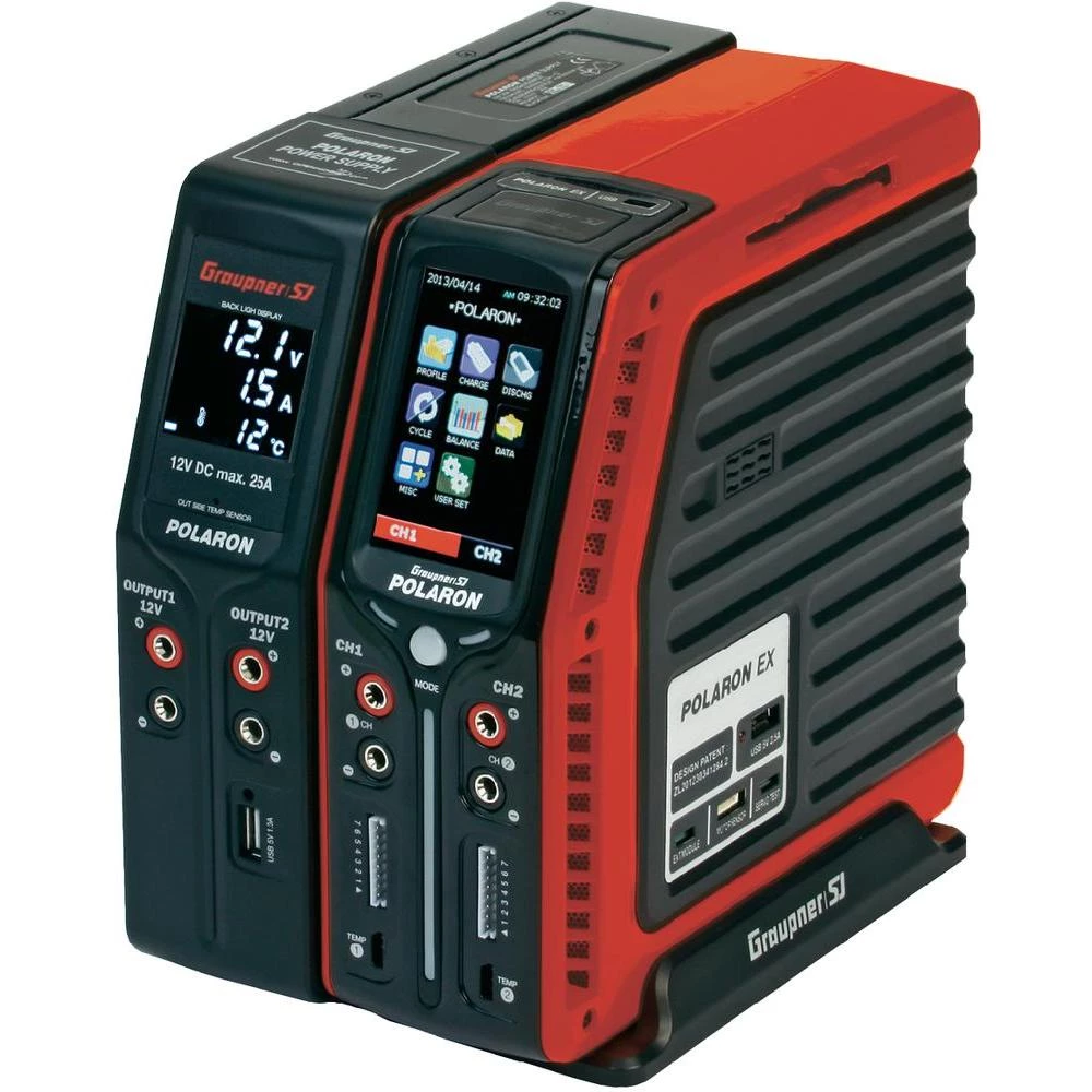 Višenamjenski punjač baterija za modele 12 V, 220 V 20 A Graupner Polaron EX Combo NiMH, NiCd, LiPo, LiIon, LiFe, olovne slika