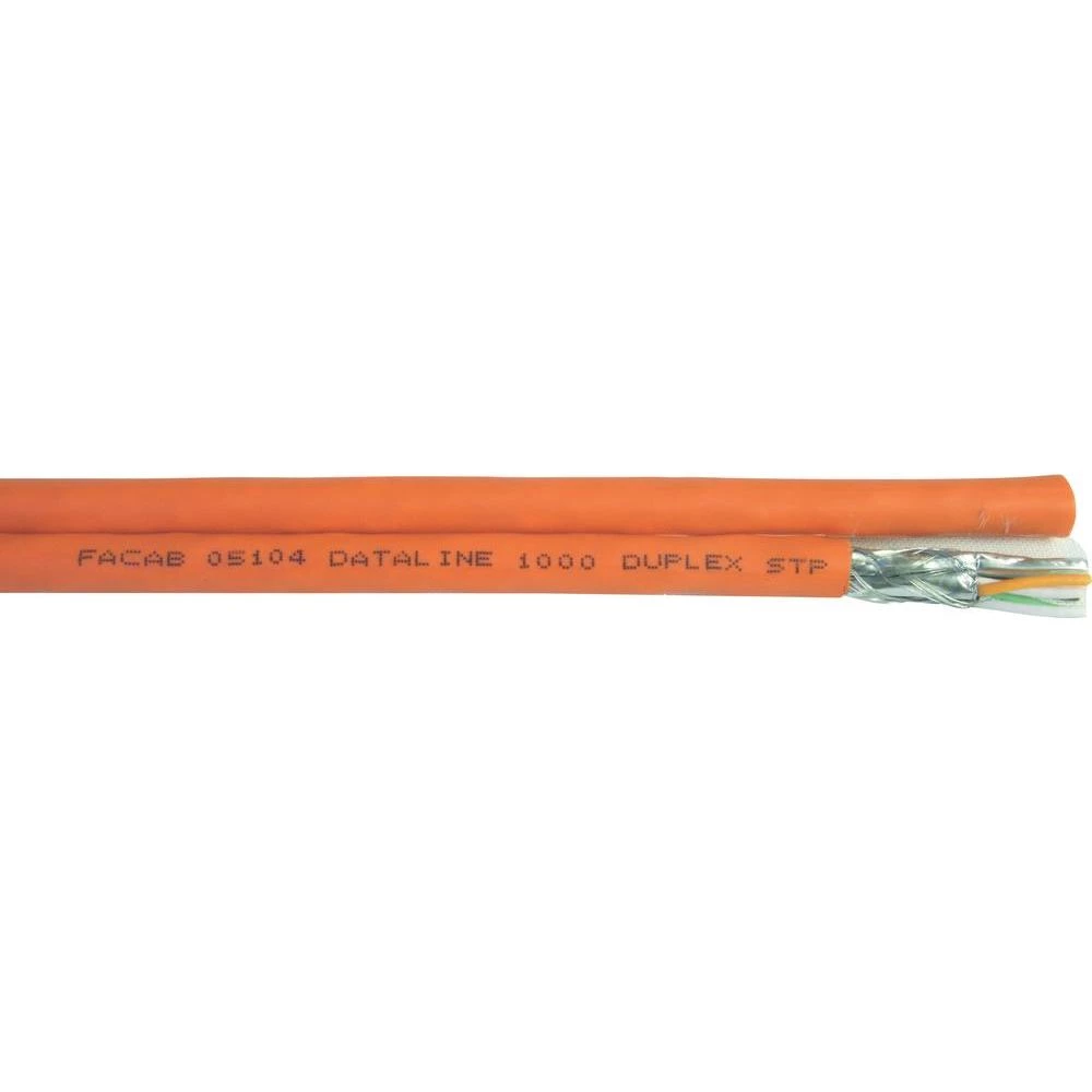 LAN kabel FACAB dataline 1000 STP 2 x 4 x 2 x AWG 23 narančasti metražna roba Faber Kabel 100951 slika