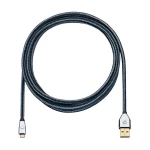 USB 2.0 priključni kabel [1x USB 2.0 utikač A - 1x USB 2.0 utikač Micro-B] 1 m sivi pozlaćeni kontakti Oehlbach