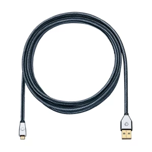 USB 2.0 priključni kabel [1x USB 2.0 utikač A - 1x USB 2.0 utikač Micro-B] 1 m sivi pozlaćeni kontakti Oehlbach slika