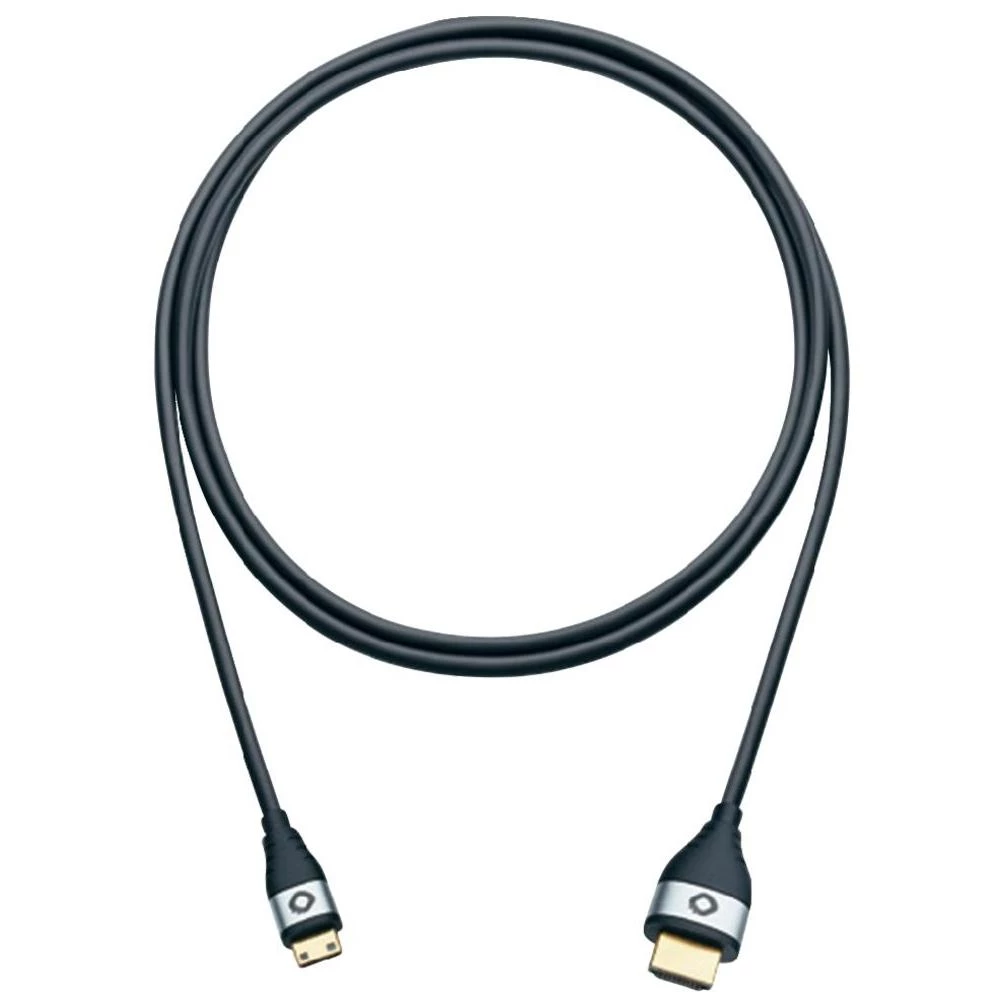 Visokobrzinski Mini HDMI-kabel Oehlbach i-Connect HS mini sa Ethernetom [1x HDMI utikač  1x HDMI utikač C Mini] 1.80m, crn, 6 slika